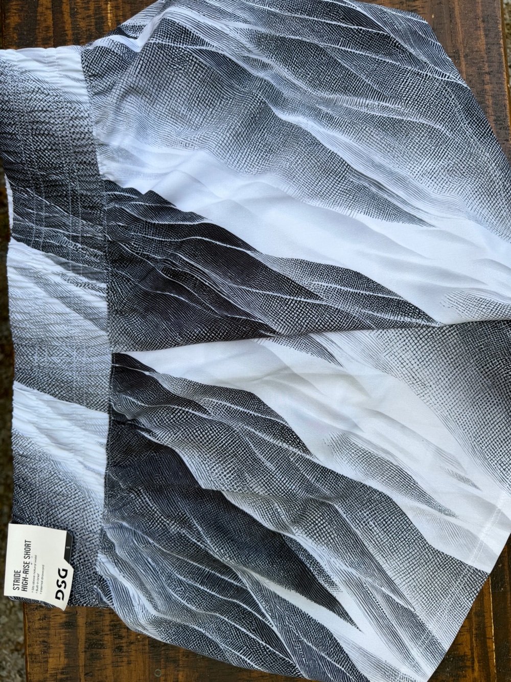 DSG Black and White Graphic Skater Skirt